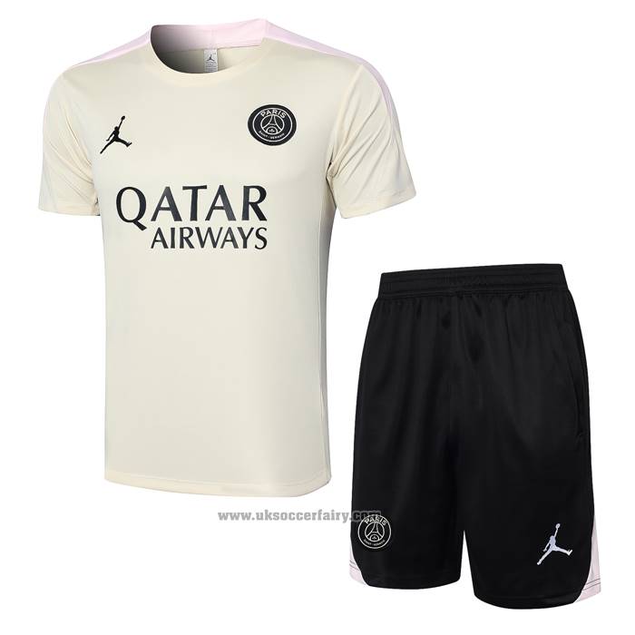 Tracksuit Paris Saint-Germain Jordan Short Sleeve 2024-2025 Yellow - Shorts